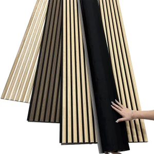 Modern Interior Design Wall Panel Noise Insulation Soundproof Flexible Wood Slat Acoustic Panel for Wall and Ceiling