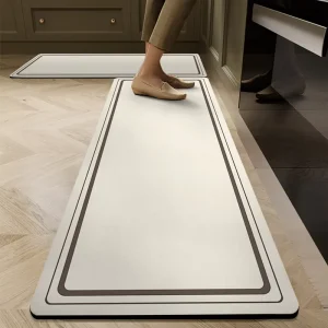 Modern Kitchen Mat, Customizable Anti-Fatigue Non-Slip Washable Rubber Floor Mat
