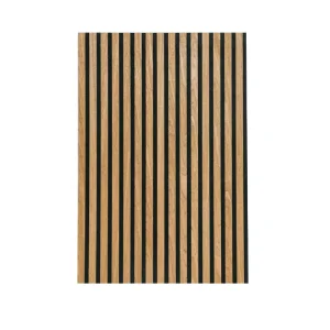 Modern MDF Veneer Acoustic Wall Panels with Sound Insulation Glue Nail Installation for Hotels Living Rooms Bedrooms