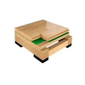 Modern Maple Solid Wood Flooring for Indoor Sports Courts Basketball Badminton Dance Studios Non-Slip Design