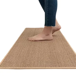 Modern Multifunctional Kitchen Floor Mat Non-slip and Waterproof Vertical Craft Woven Comfort Mat