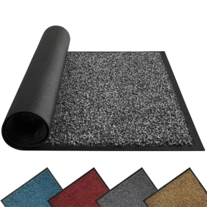 Modern Non Slip Out Indoor Door Mats Heavy Duty Rubber Door Mat Machine Washable Cushioned Entrance Doormats for Home or Hotel