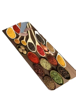 Modern PET Kitchen Floor Mat, Soft Non-Slip Waterproof Absorbent Washable Design
