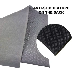Modern PVC Anti-Fatigue Mat Non-Skid Cushioned Standing Pad Waterproof Floor Rug for Home