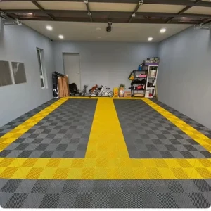 Modern Plain Anti Slip Plastic Indoor Garage Decking Interlocking