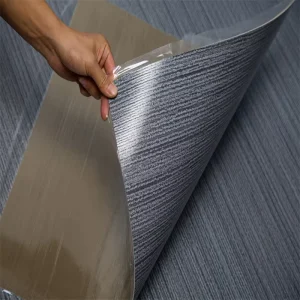 Modern Plain Square PVC Floor 60x60cm Non-slip Waterproof for Office Home Gym Hotel Apartment Dormitory