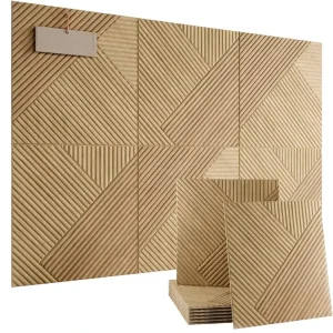 Modern Polyester Acoustic Panels Decorative Sound Panels with NRC 0.9 for Cafe Bar Custom Size for Home Office Studio