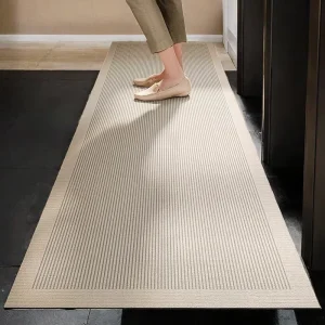 Modern Rubber Cushioned Waterproof Kitchen Floor Mat Non-Slip Washable Pet-Friendly Antimicrobial