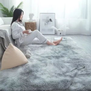 Modern Solid Color Thickened Ultra Soft Machine Woven Living Room Bedroom Study Bedside Large Area Full Carpet Floor Mat