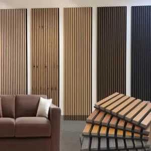 Modern Sound Absorbing Soundproof MDF Acoustic Panel Custom Acoustical Wall Panels Household Use