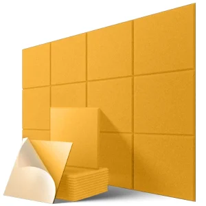 Modern Soundproof Acoustic Panels Polyester Fiber Board Flat Type Wall Decoration Sound Absorbing Sheets for Home Bedroom Hotel