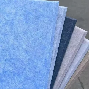 Modern Soundproof Polyester PET Acoustic Panel Fireproof 90% NRC for Studio Hotel & Bedroom