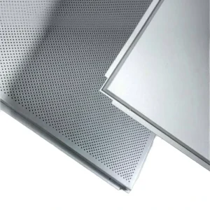 Modern Square Perforated Art Acoustic Insulated Aluminum Ceiling Panels 300*600 600*1200