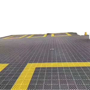 Modern Style Indoor Outdoor Garage Flooring Tiles PP Material Square Carpets for Workshop Car Wash 3D Model Design Capability
