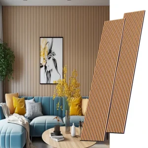 Modern Style Polyester Acoustic Wall Panels 80% Noise Reduction 21mm Thick Customizable Color Size for Office Home Soundproofing
