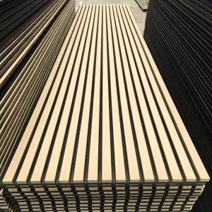 Modern Stylish 3D Slat Akupanel Acoustic Wall Panels High NRC 0.65 Eco-Friendly Material for Bar Cinema Studio Sound Absorption