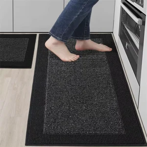 Modern Tufted Polypropylene Absorbent Stain Resistant Non Slip Machine Washable Kitchen Runner Rugs & Mats for Floor