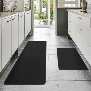 Modern Tufted Water Absorbent Large Anti Slip Kitchen Standing Mat Anti Fatigue 2 Pcs PET Friendly Stain Resistant Rugs