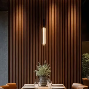 Modern Walnut Wooden Soundproof Acoustic Wall Panels for Interior Noise Reduction