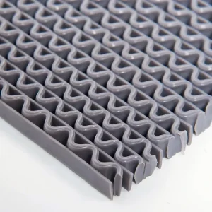 Modern Washable Corrugated PVC Mesh Floor Mat with Drainage Holes and Anti-Slip Surface