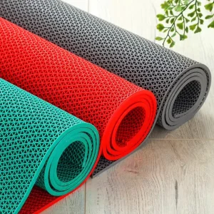 Modern Washable Waterproof Anti-Slip PVC Thin Machine-Made Plain Pattern Floor Mats & Carpet