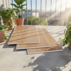 Modern Waterproof Eco-Friendly Anti-Slip Plain Click Vinyl Flooring 4-7mm SPC PVC Medium Plank for Indoor