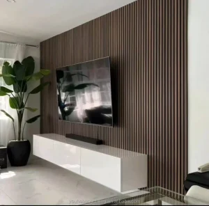 Modern Wood Acoustic Panels with 3D Model Design Veneer Finish Sound Absorbing Property for Apartment Bedroom Hotel Living Room