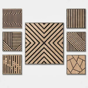 Modern Wood Slat Acoustic Panel Soundproof Decorative Wall Panel for Hotel Office Home Interior