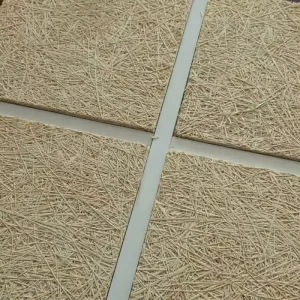 Modern Wood Wool Acoustic Panels for Living Room and Office Indoor Soundproofing Tiles with High Absorption Eco-Friendly Design