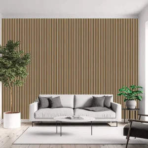 Modern Wooden Acoustic Panel (Akupanel) for Soundproofing Dining Room Household & Entertainment Spaces