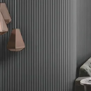 Modern Wooden Curved Soundproof Slat Acoustic Panels with 90% Noise Reduction 3D Model Design for Hotels & Hospitals
