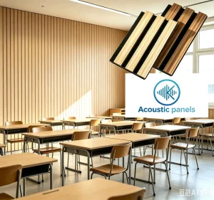 Modern Zero Formaldehyde Wood Slat Acoustic Panels Sound Insulation Decor Wall Boards for School Hotel Office Apartment