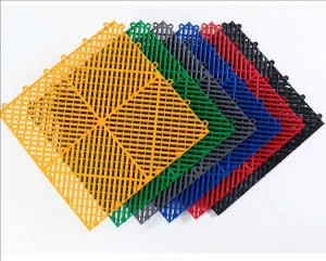 Modular Anti-Slip Click Interlocking 100% PP Garage Floor Tiles for Car Detailing Shops and Workshops