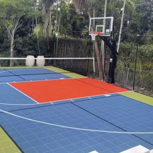 Modular Floor Tiles Anti Slip PP PVC Plastic Flooring Mats Interlocking Floor Tiles for Outdoor Basketball Badminton