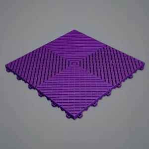 Modular Garage Flooring Vented Modular Interlocking PP Garage Floor Tiles for Workshops Gyms Basements