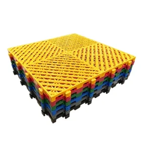 Modular Heavy Duty Interlocking PVC PP Garage Floor Tiles Plastic Flooring Mats for Warehouse