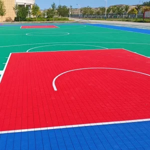 Modular Indoor/Outdoor Interlocking PP Roller Badminton Court Flooring Tennis Volleyball