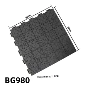 Modular Indoor Sports Flooring Interlocking PP Artificial Grass for Basketball Courts