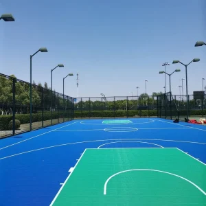 Modular Interlock Sport Floor System Allinone Basketball Futsal Volleyball Court Tiles Quick Installation Kits