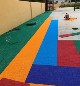 Modular Interlocking Outdoor Basketball Court Flooring Tiles Grade Molding PP Suspended Sports Flooring Plastic