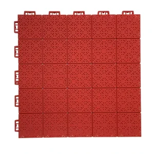 Modular Interlocking PP Plastic Flooring Tiles 52x52cm for Outdoor Basketball Tennis Courts Eco-Friendly Anti-Slip Waterproof