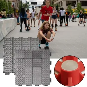 Modular Interlocking PP Skating Flooring Tiles Basketball Court Sports Flooring Moveable Outdoor