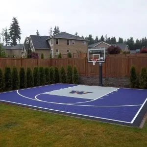Modular Interlocking Plastic Multi-Sport Court Tiles with Shock Absorption, Weatherproof, and Anti-Slip Features