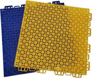 Modular Interlocking Sports Floor Tiles, Multi-Purpose Outdoor PP Suspended Flooring for Basketball, Tennis, and Pickleball