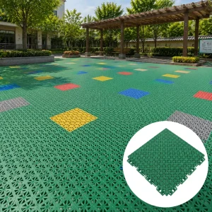 Modular Outdoor Floor Tiles for Kindergartens, Playgrounds, Gardens, and Schools