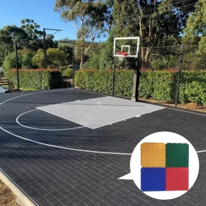 Modular Outdoor Sports Flooring Football Basketball Interlocking PP Tennis Courts Mobile Basketball Court