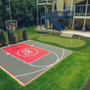 Modular Outdoor Sports Flooring Football Basketball Interlocking PP Tennis Courts Mobile Multi-Court Floor Tile