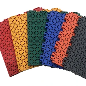 Modular Outdoor TPE & PP Interlocking Floor Anti-Slip Vinyl Plastic Gym Flooring