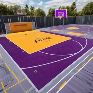Modular Outdoor Used Noise Reduction Plastic 3×3 Basketball Court Flooring Material