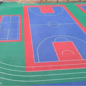Modular PP Interlocking Suspended Basketball Flooring Tiles for Indoor and Outdoor Use